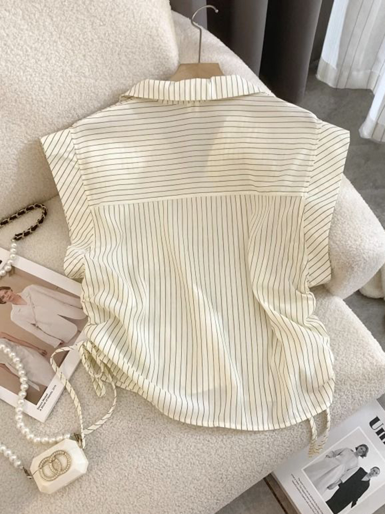 Jmprs Striped Letter Shirt Wom - огляд і ціна Shirt Camp Collar