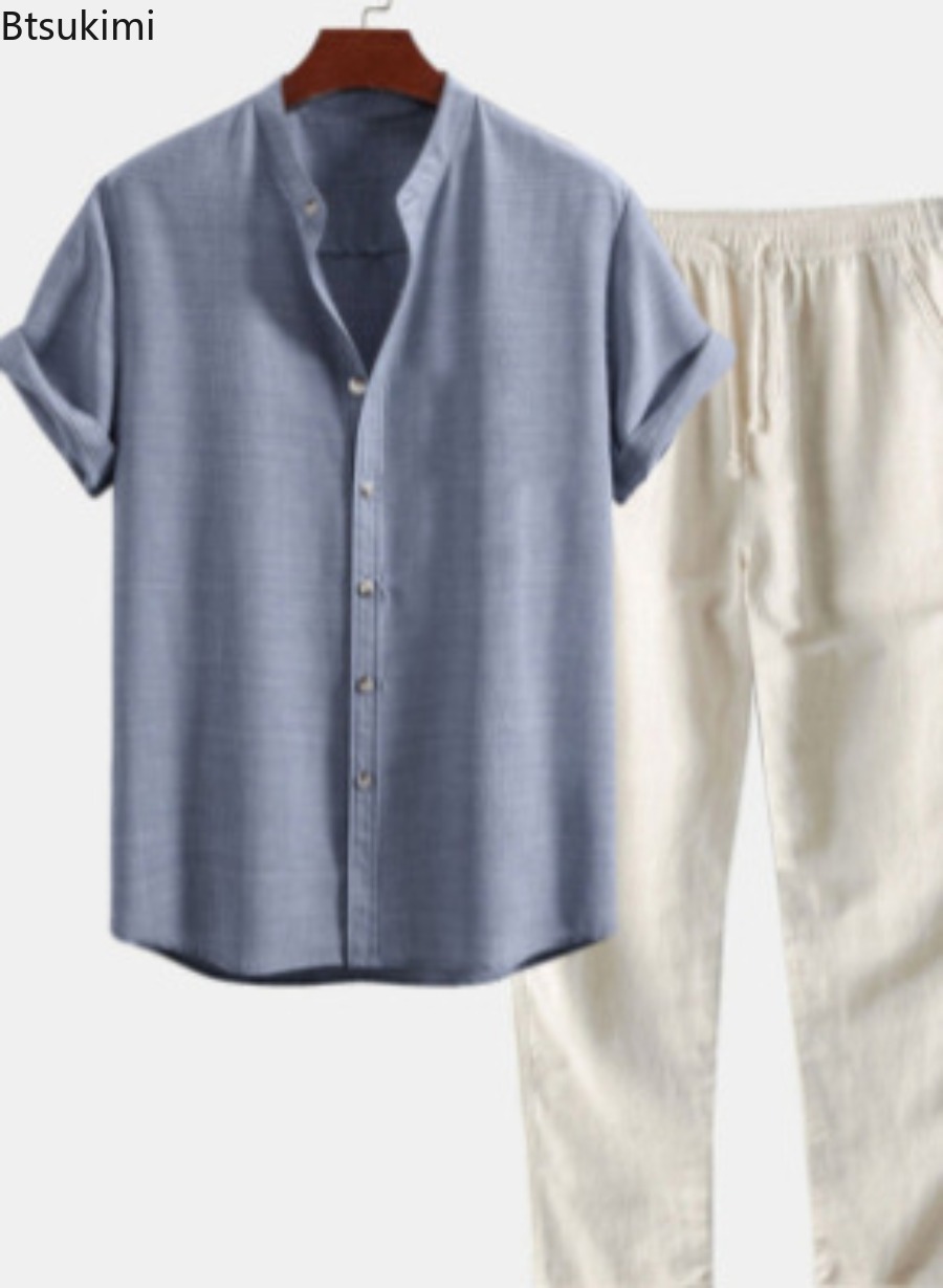 2026 Men's Fashion Solid Beach - огляд і ціна Short Linen Drawstring
