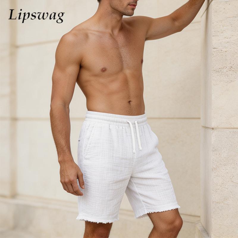 Fashionable Ripped Linen Short - огляд і ціна Short Linen Drawstring