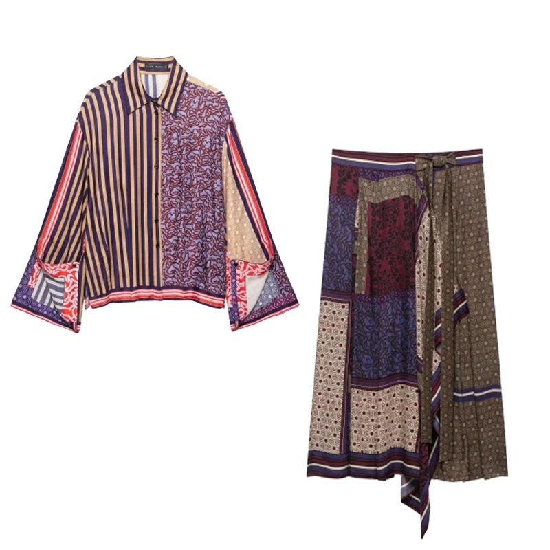 2026 Elegant Chic Printed Saro - огляд і ціна Shirt Camp Collar