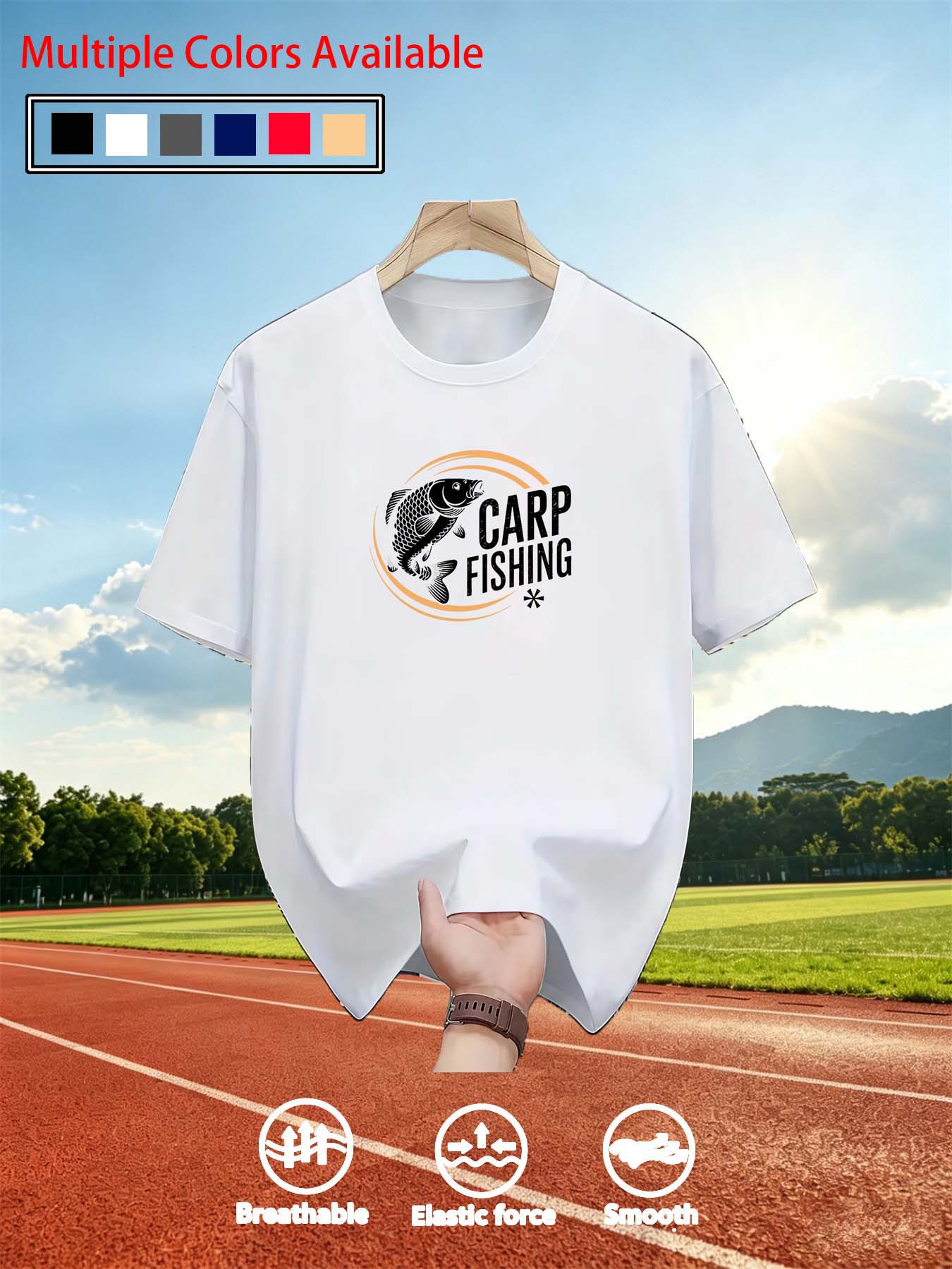 Men O‑Neck Short Sleeve T‑Shir - огляд і ціна Tee Graphic Print