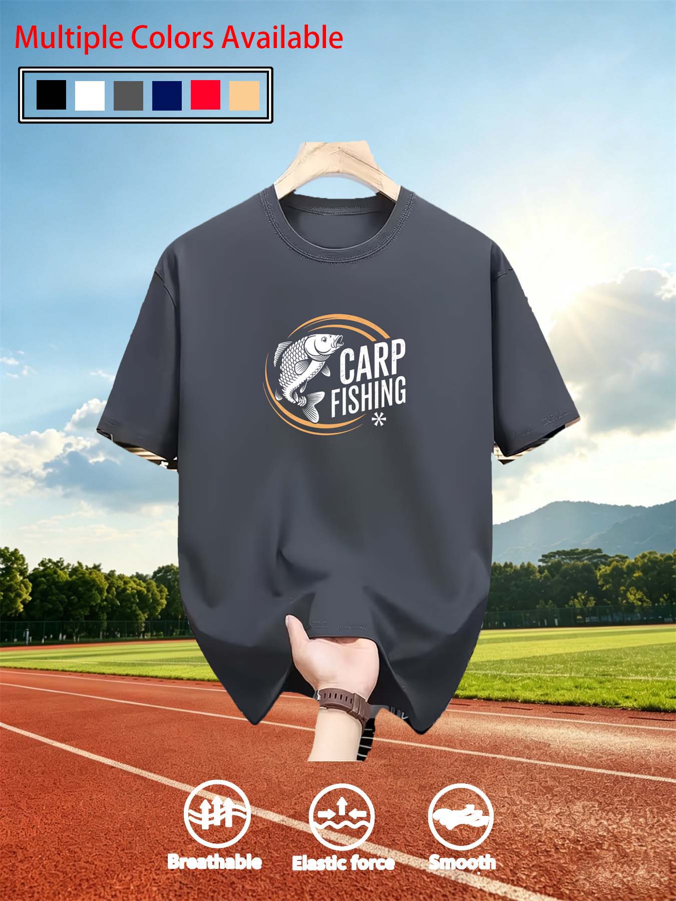 Men O‑Neck Short Sleeve T‑Shir - огляд і ціна Tee Graphic Print