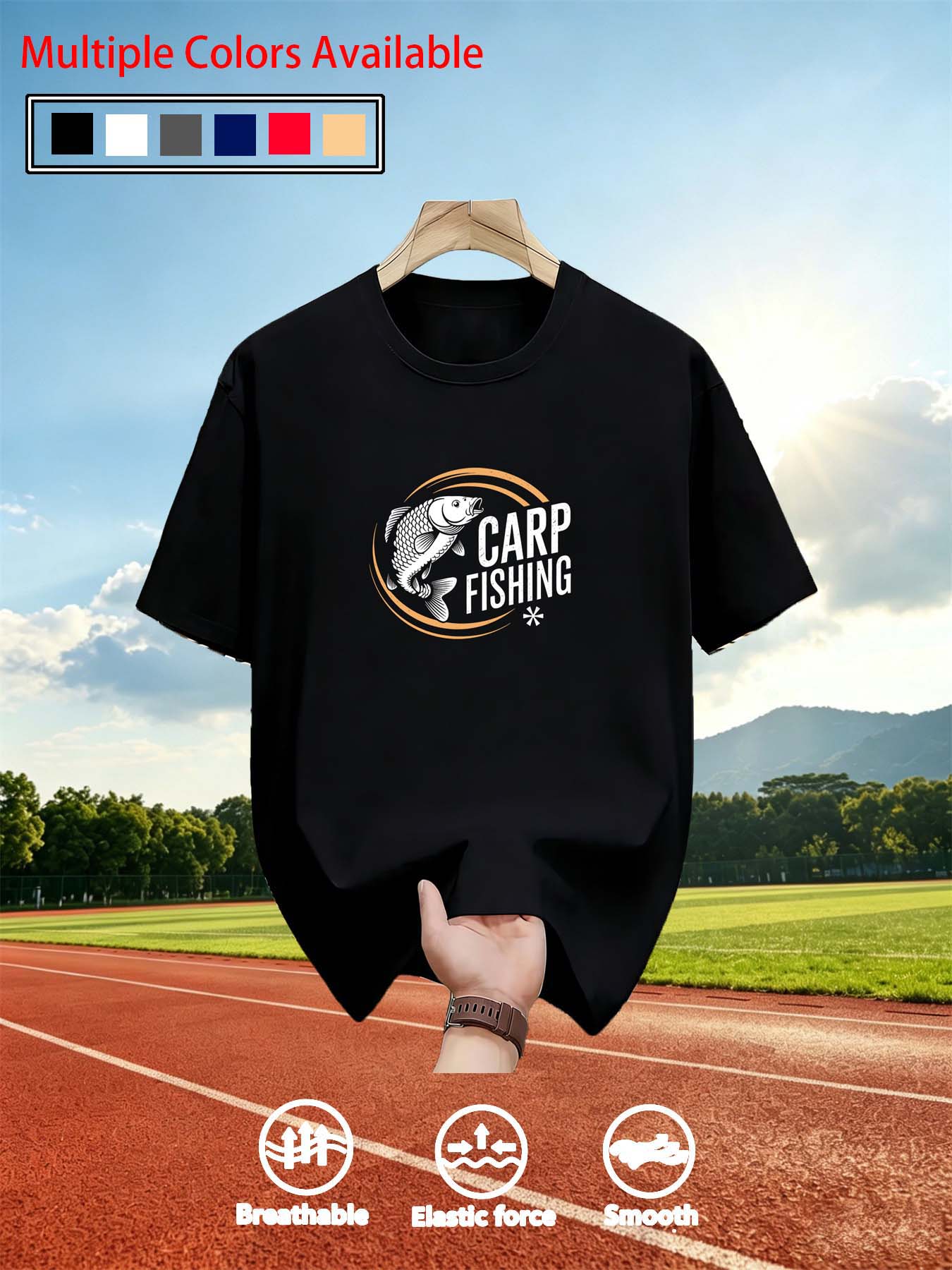 Men O‑Neck Short Sleeve T‑Shir - огляд і ціна Tee Graphic Print